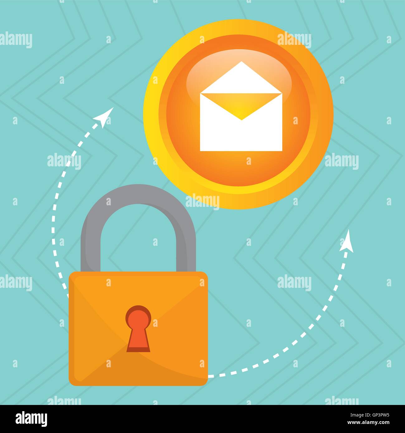 padlock enveloped hand Stock Vector Image & Art - Alamy