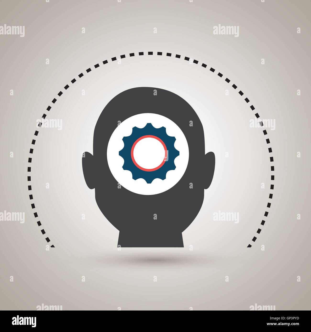 silhouette gear wheel icon Stock Vector Image & Art - Alamy