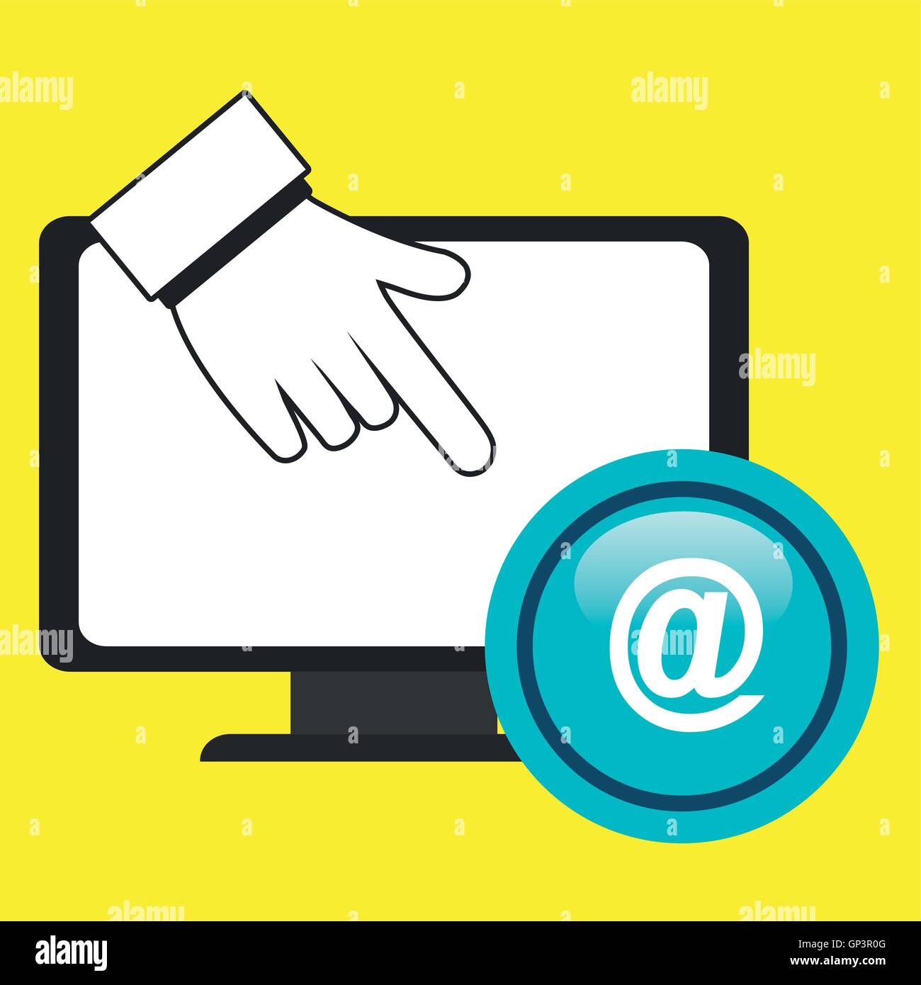 laptop at hand icon Stock Vector Image & Art - Alamy