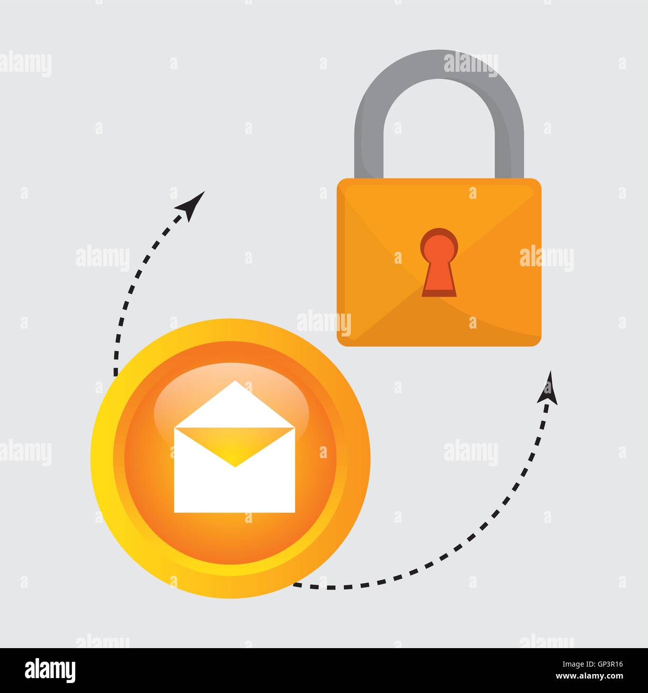 padlock enveloped hand Stock Vector Image & Art - Alamy