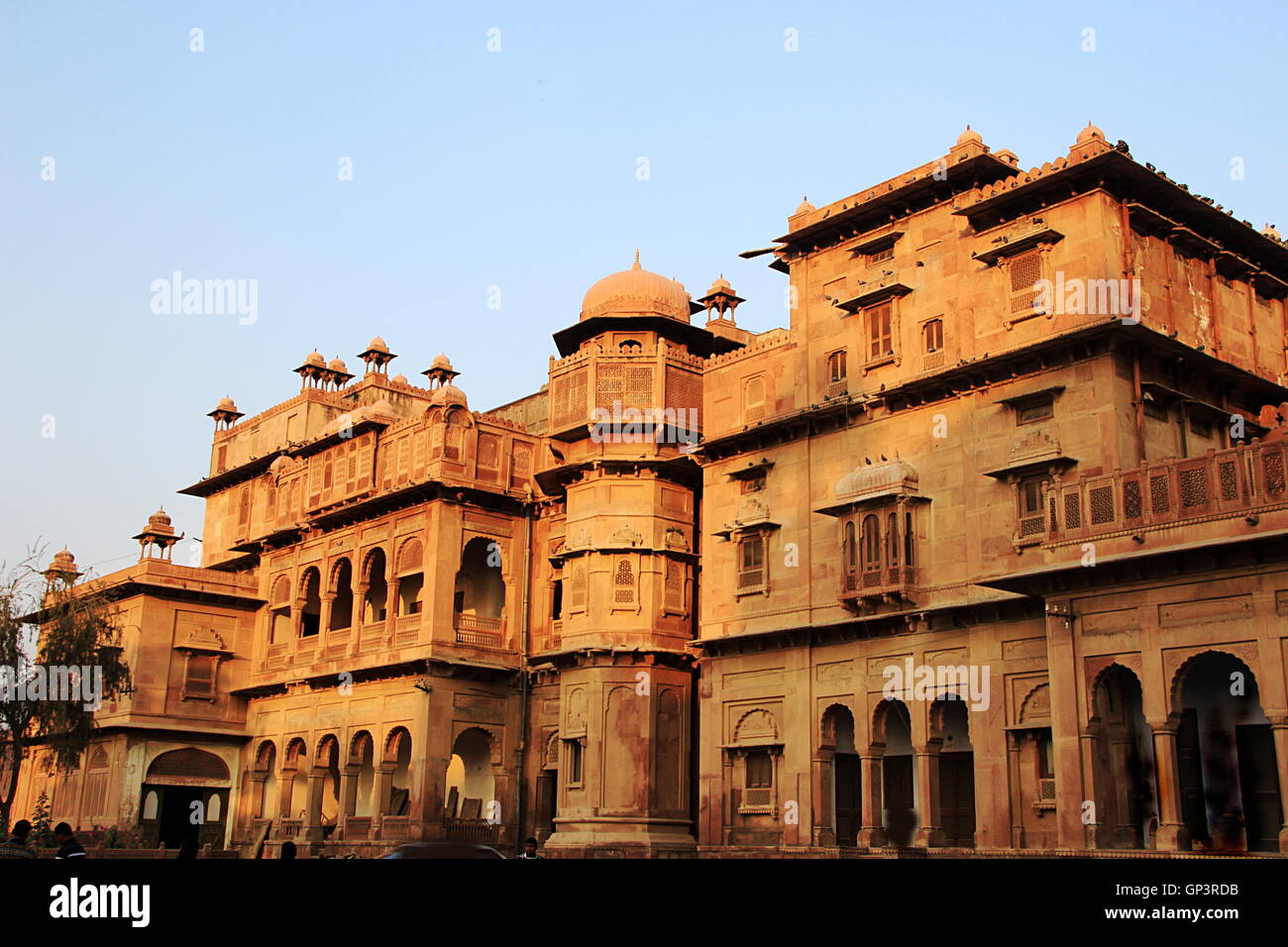 Frontal view of Junagarh Fort building at Bikaner, Rajasthan, India, Asia Stock Photo