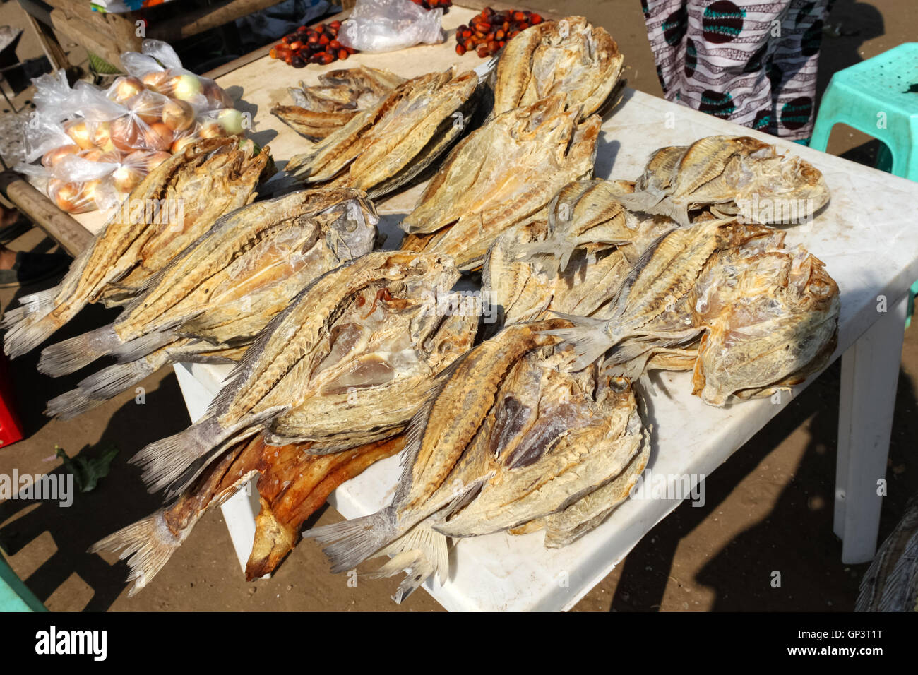 Dried fish at the street market, Luanda, Angola Stock Photo - Alamy