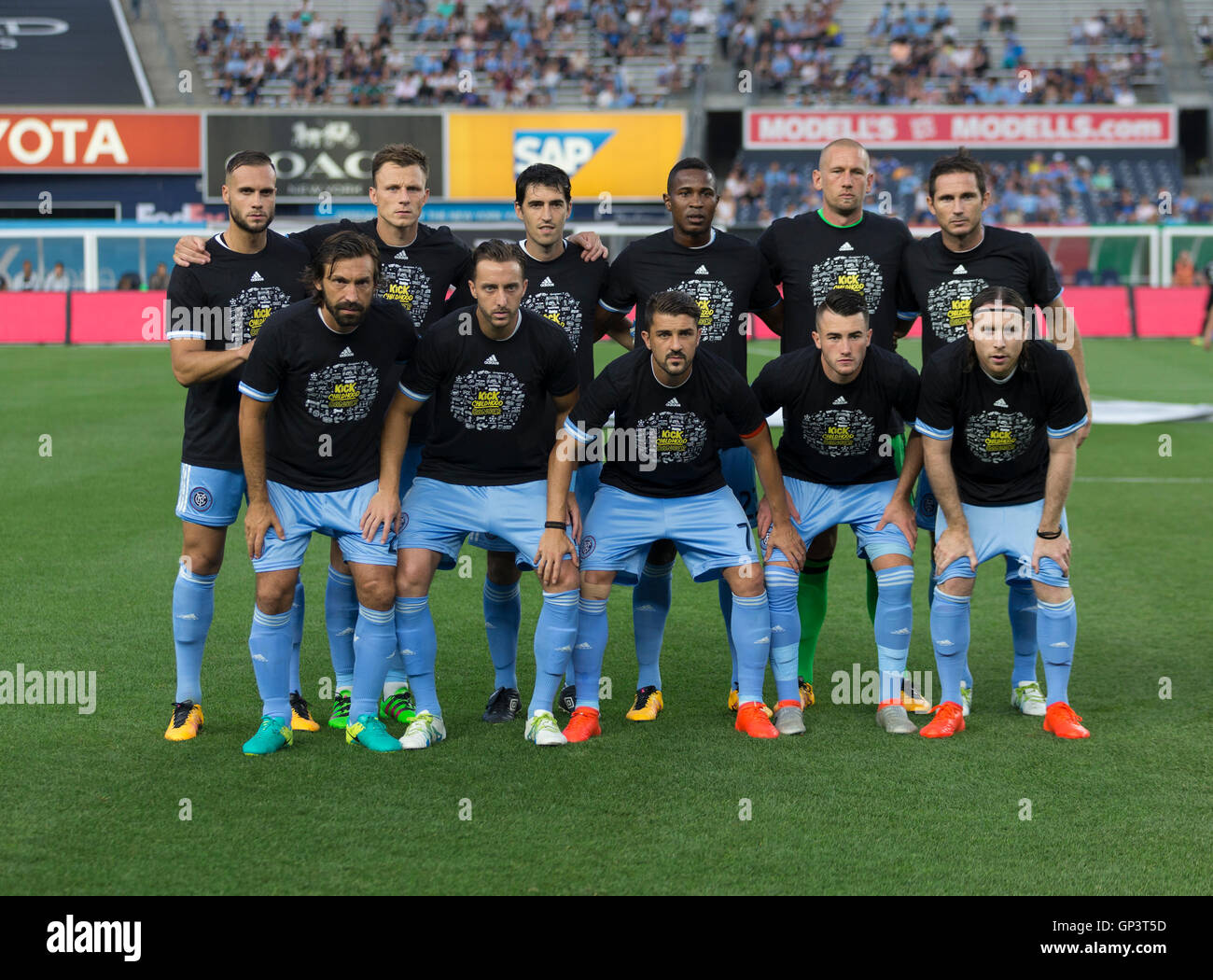 New York, United States. 01st Sep, 2016. NYC FC team pose before MLS ...