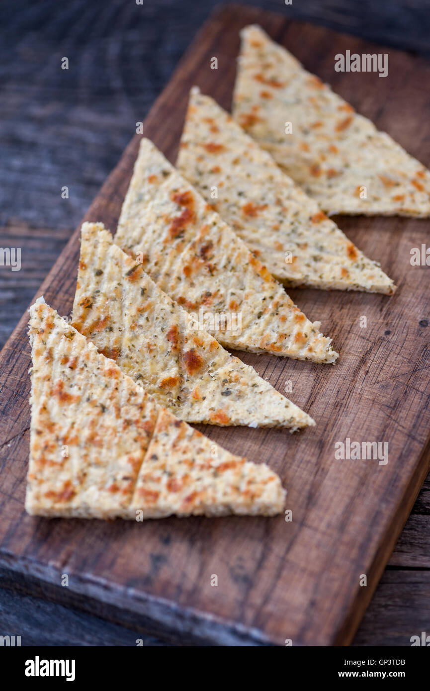 Gluten free cauliflower cheese crackers Stock Photo Alamy