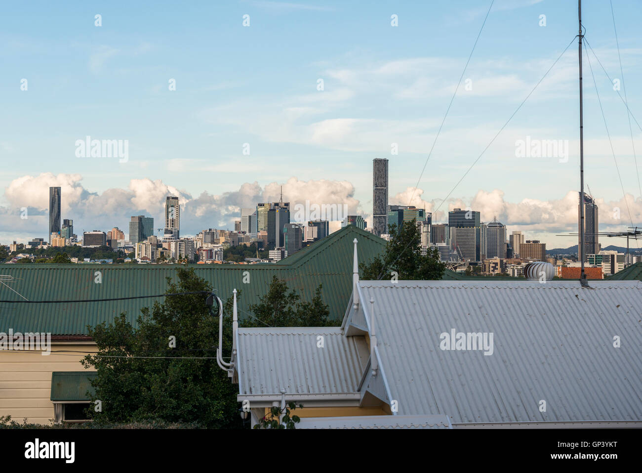 A view of down town Brisbane taken from Paddington, Australia Stock Photo Alamy