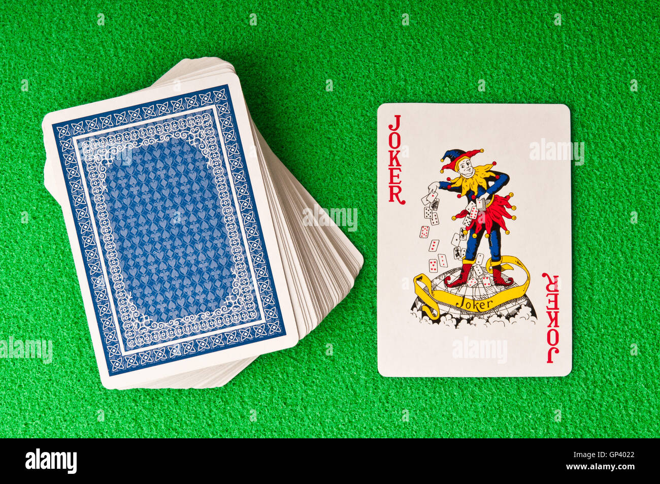 playing card Joker Stock Photo