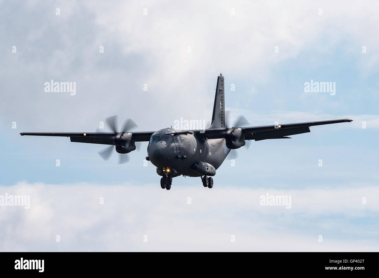 Lithuanian Air Force (Lietuvos karines oro pajegos) Alenia C-27J Spartan military cargo aircraft Stock Photo