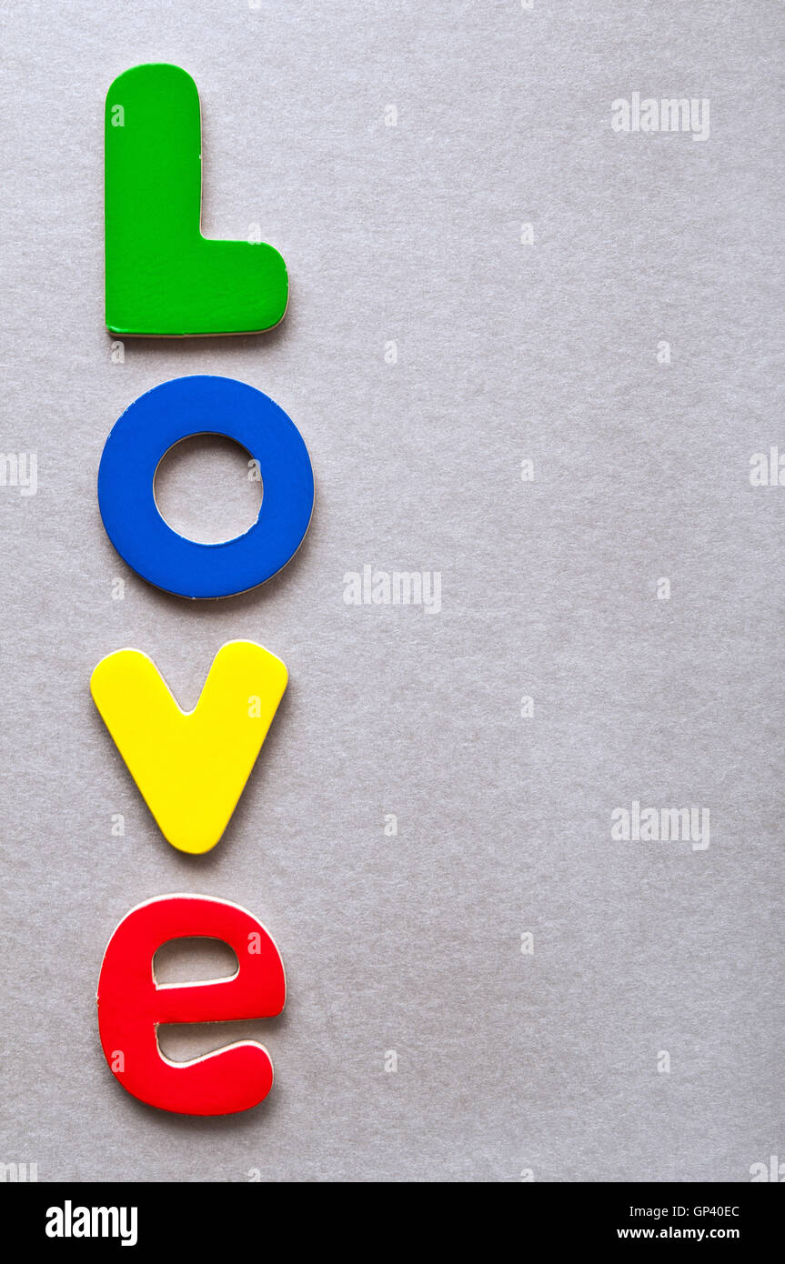 Love romance concept word hi-res stock photography and images - Alamy