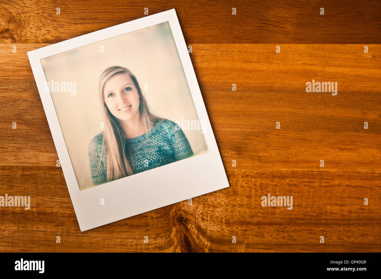 Polaroid photograph Stock Photo