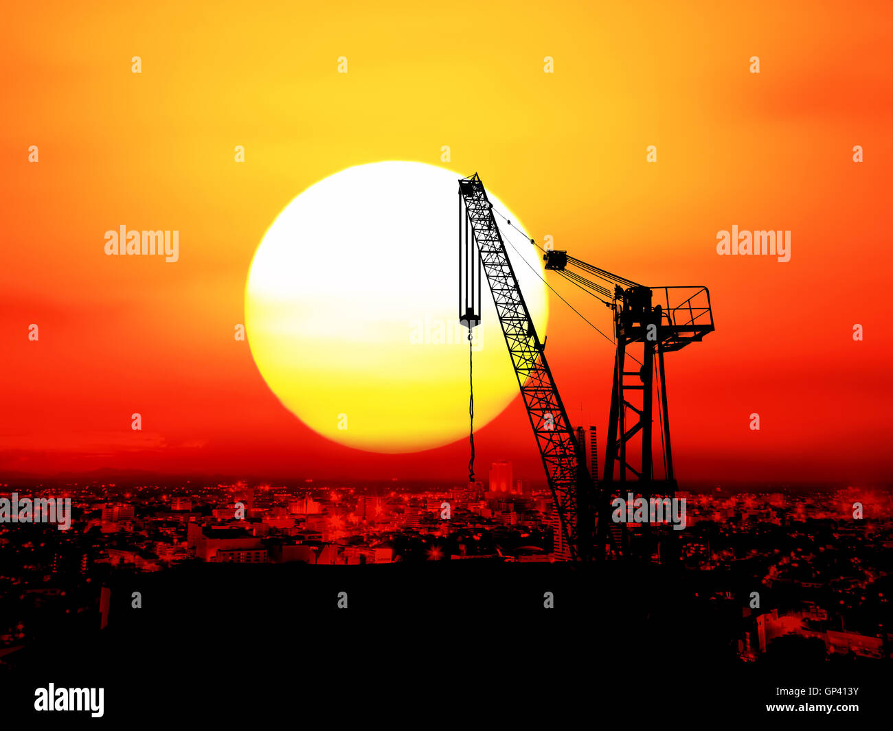 Tall cranes hi-res stock photography and images - Alamy