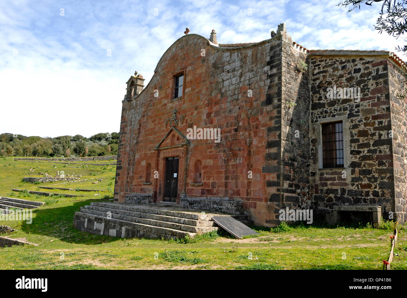 San Costantino church, Sedilo, Sardinia Stock Photo