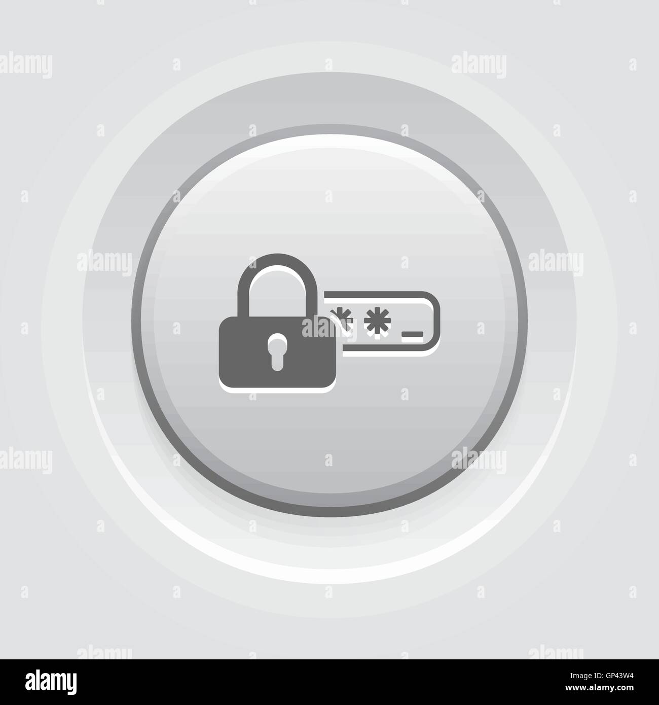Safety Access and Password Protection Icon. Stock Vector