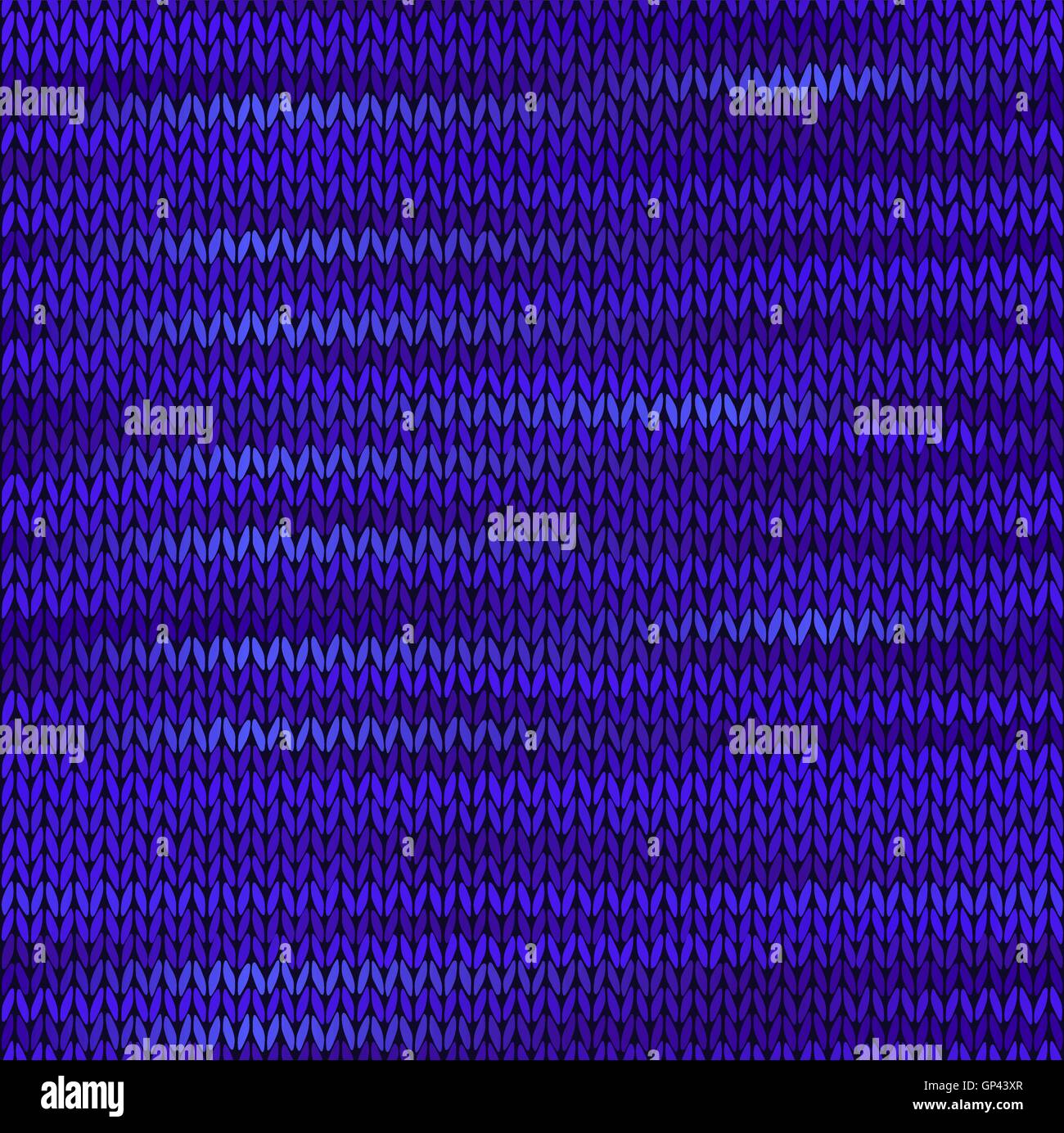 Seamless Knitted Melange Pattern. Blue Violet Color Vector Illus Stock Vector