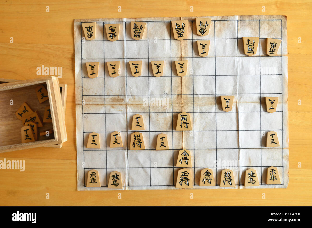 Jogo De Xadrez Japonês (Shogi) Imagem de Stock - Imagem de torre,  tradicional: 13482577