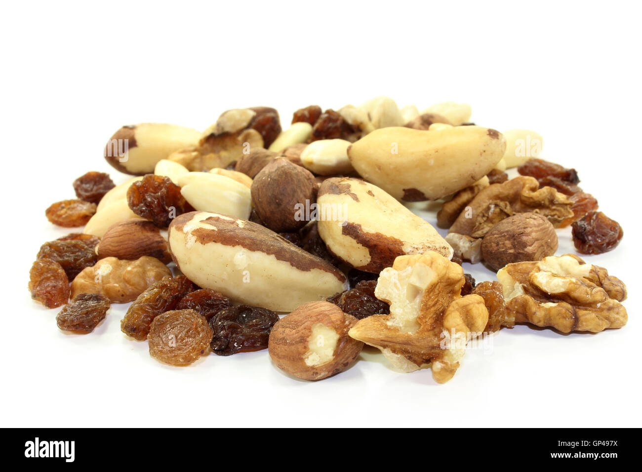 Nut-fruit mixture Stock Photo