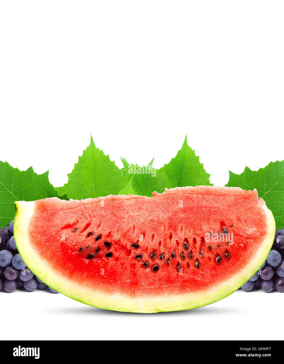 Watermelon and grape Stock Photo Alamy