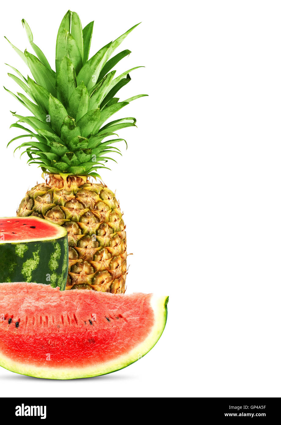 Pineapple and watermelon Stock Photo Alamy