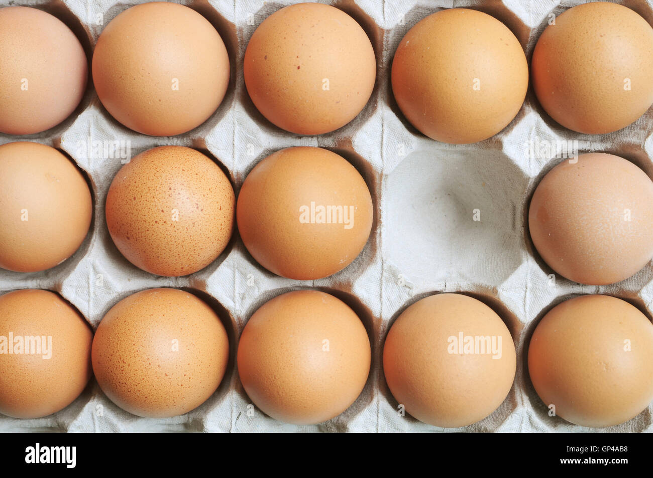 Eggs in Carton Stock Photo Alamy