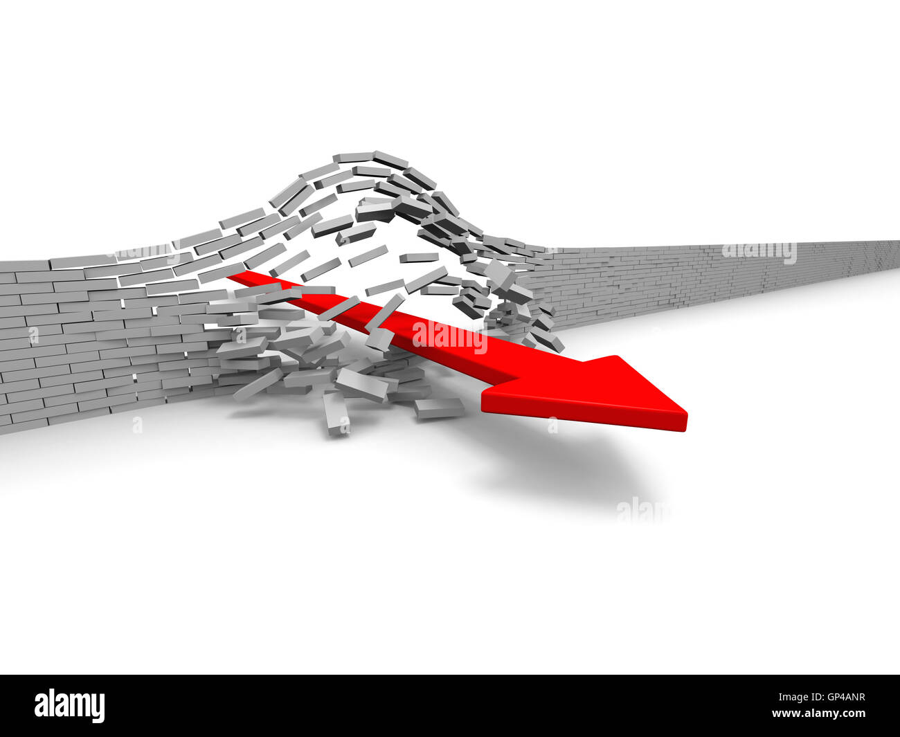 Arrow success concept 3d hi-res stock photography and images - Alamy