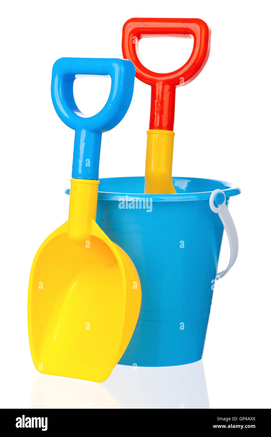 Toy bucket and spade Stock Photo Alamy