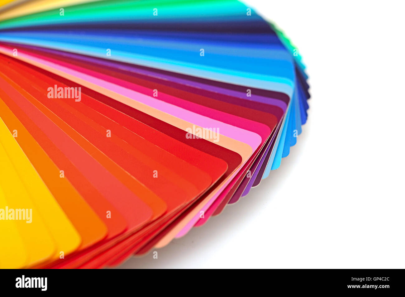 Rainbow color palette isolated on white Stock Photo