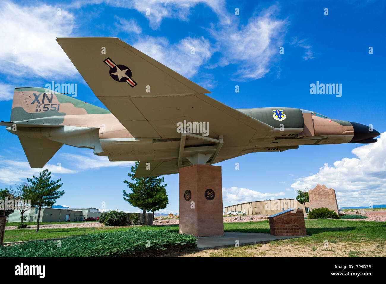 McDonnell Douglas F-4C Phantom II fighter jet interceptor; US Air Force; Fremont County Airport; Penrose; Colorado; USA Stock Photo