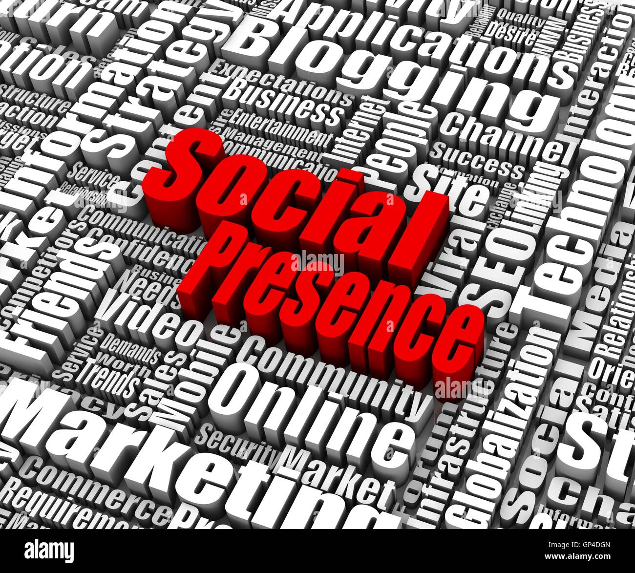 Social Presence Stock Photo