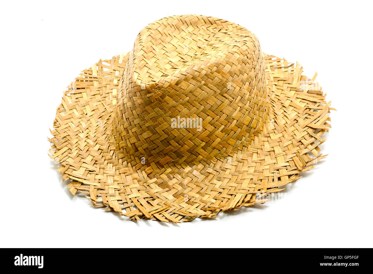 straw hat isolated on a white background Stock Photo