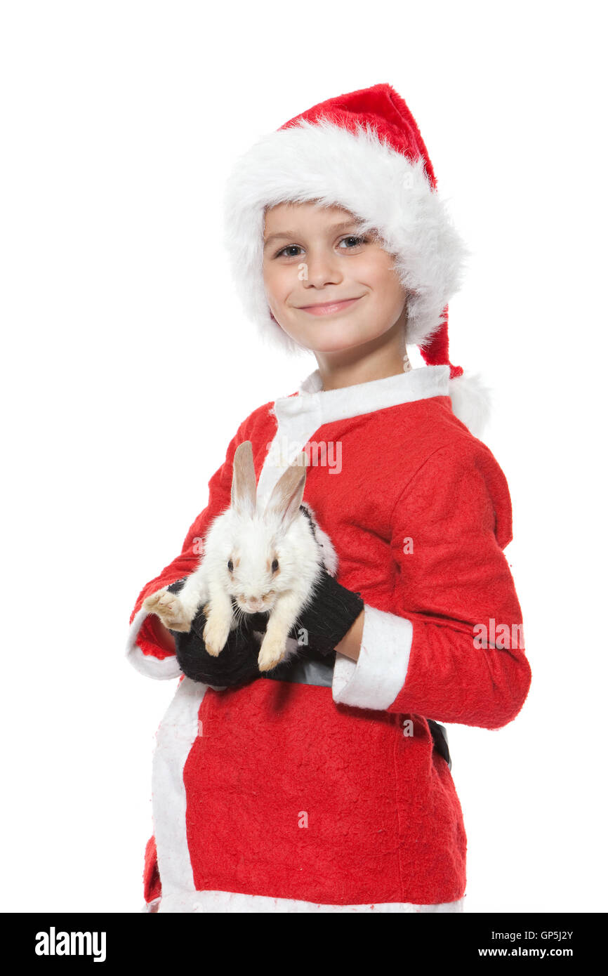 Child and rabbit hi-res stock photography and images - Alamy