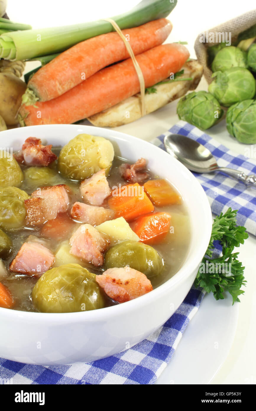 Brussels sprouts stew Stock Photo Alamy