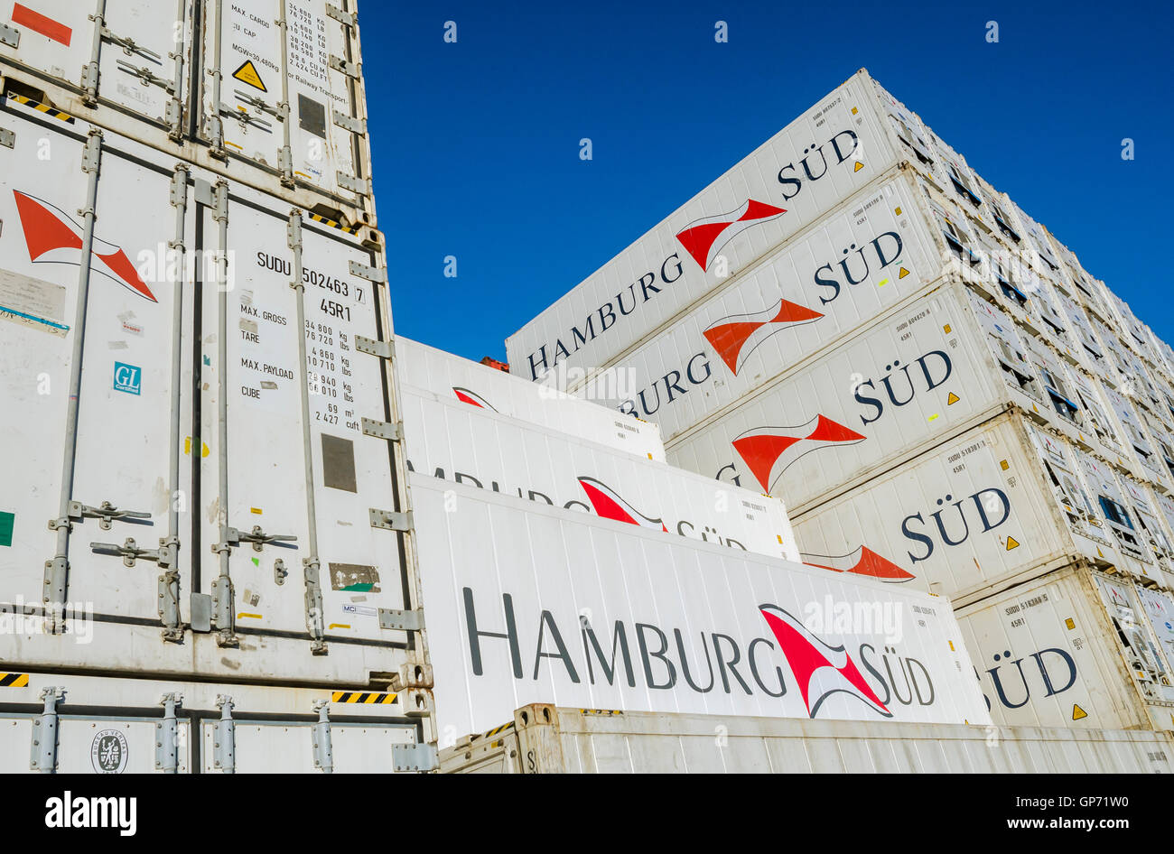 Hamburg Sud Containers High Resolution Stock Photography and Images Alamy