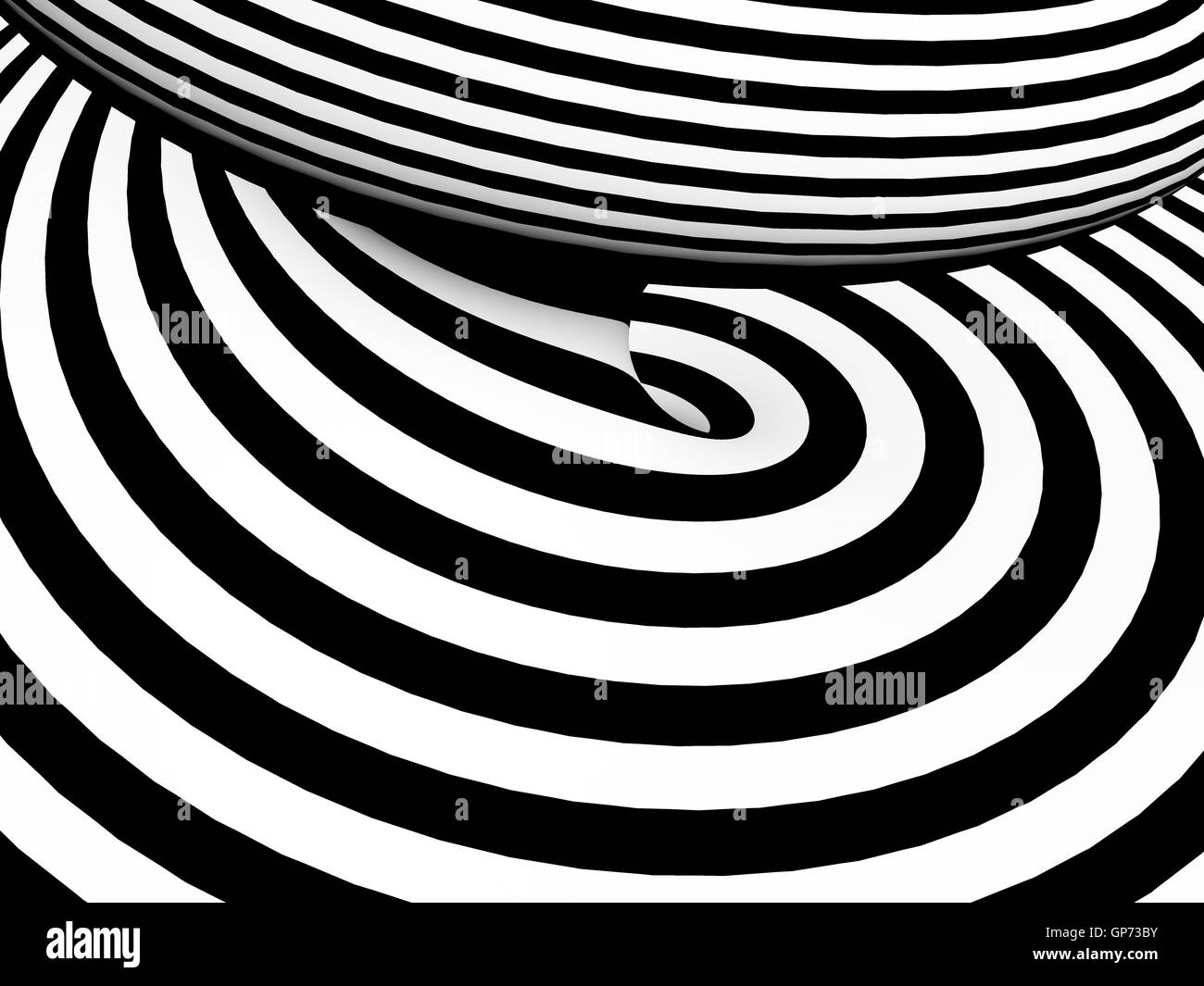 Abstract black and white tunnel Stock Photo Alamy