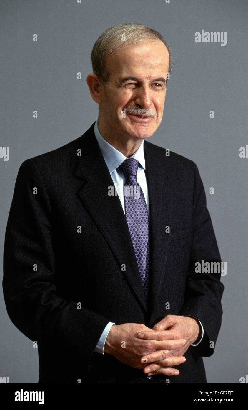 Damascus 1990s Hafez Al Assad at the Presidential palace in Damascus