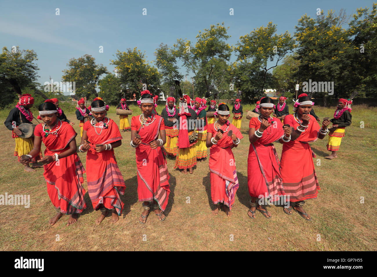 Mudia tribal dancer, jagdalpur, chhattisgarh, india, asia Stock Photo