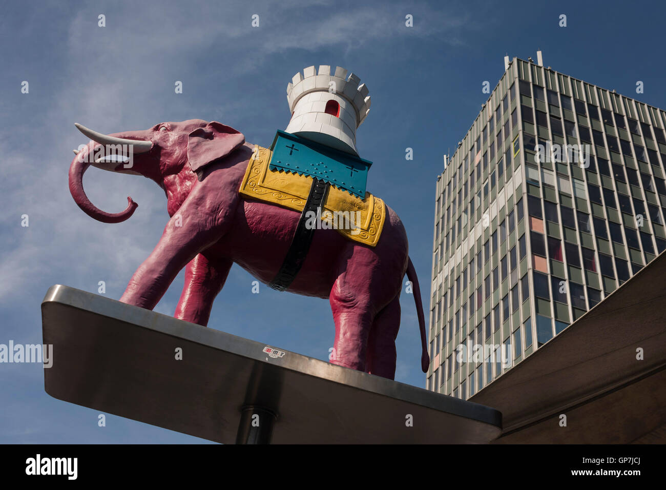 The iconic elephant and Castle outside the soon to be demolished ...