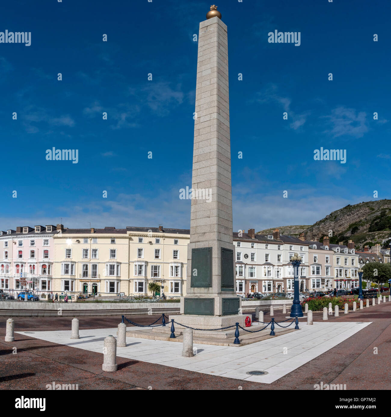The Cenotaph War Memorial in Llandudno. Clwyd. North Wales. Stock Photo
