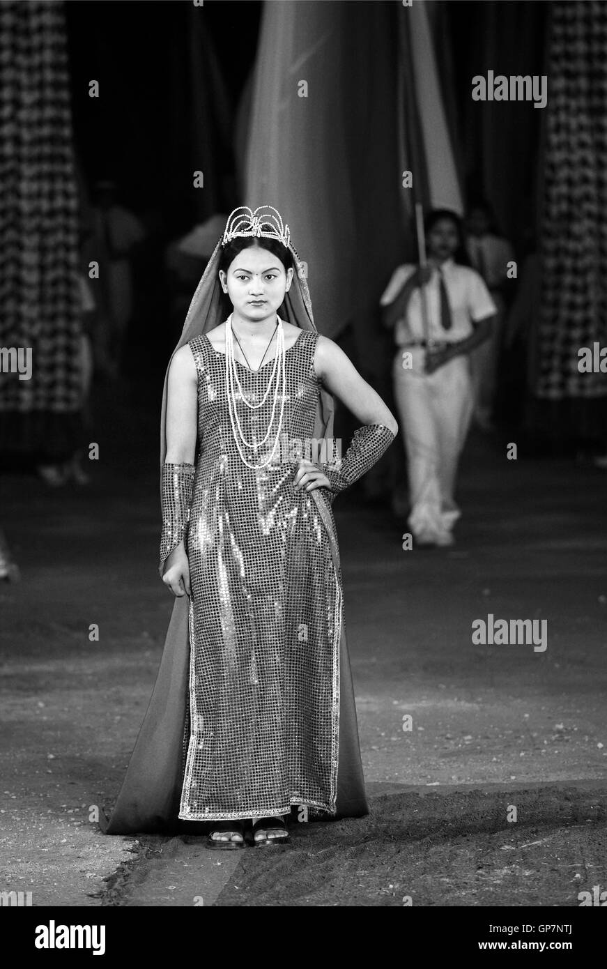 Circus, queen, india, asia Stock Photo