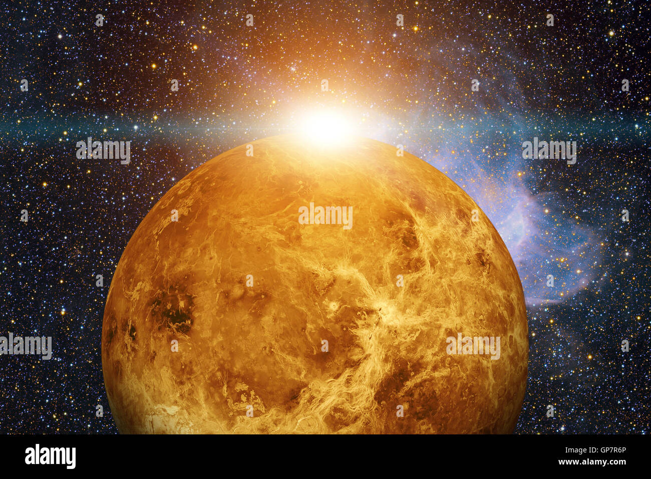 Solar System Venus. It is the second from the Sun. It is a