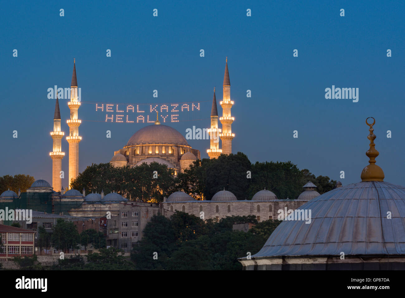 Mosques of Istanbul during Holly Ramadan ,Turkey Stock Photo