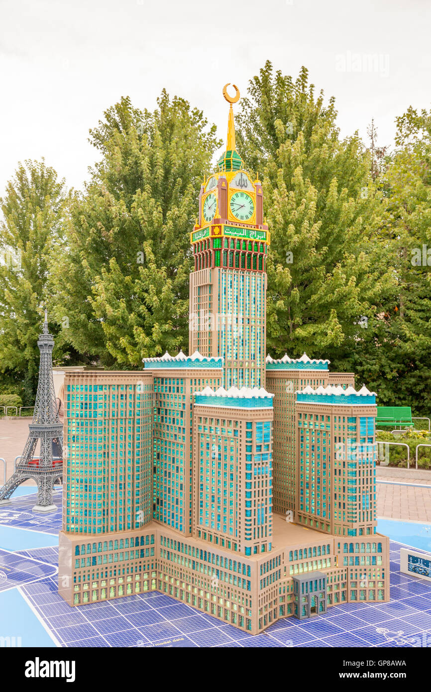 Makkah Royal Clock Tower Hotel in Legoland Germany Stock Photo