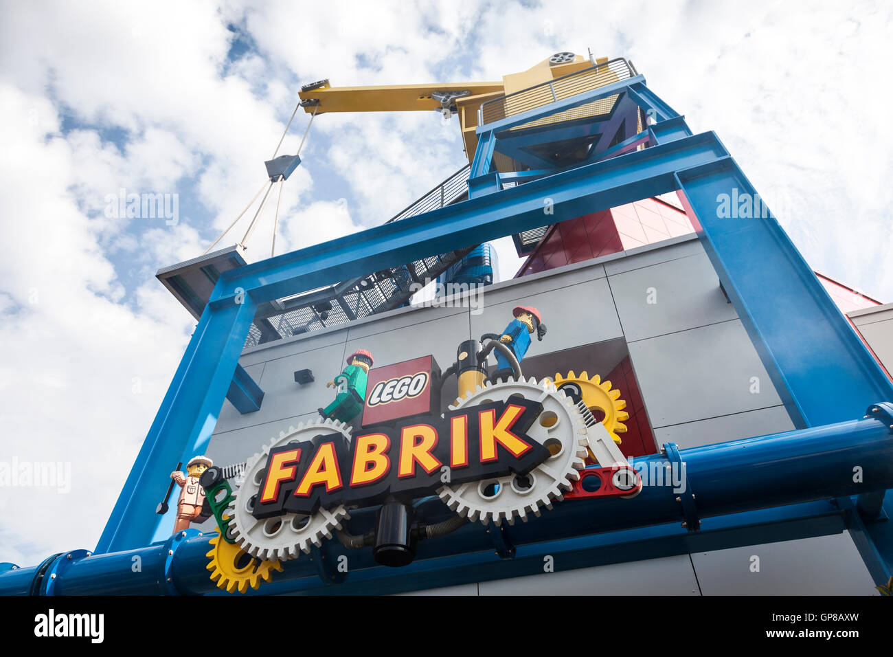 Lego Fabrik building in Legoland Stock Photo - Alamy