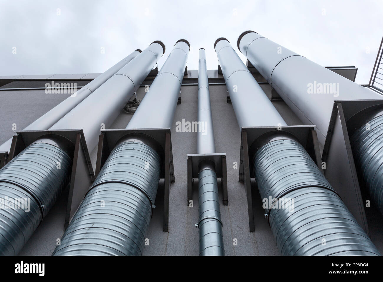 Heating and air condition pipes Stock Photo Alamy