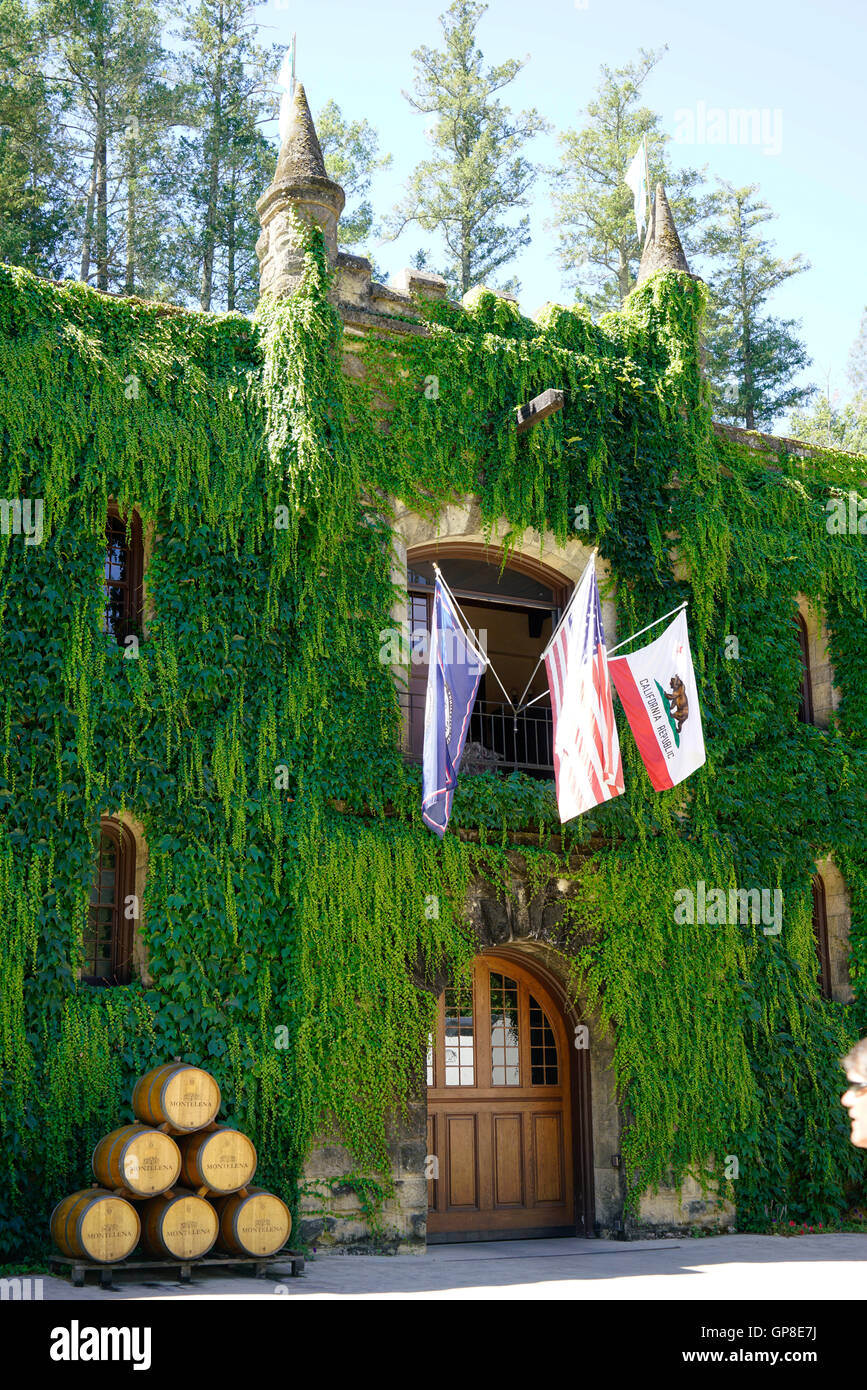Chateau Montelena winery.Calistoga,Napa Valley,California,USA Stock