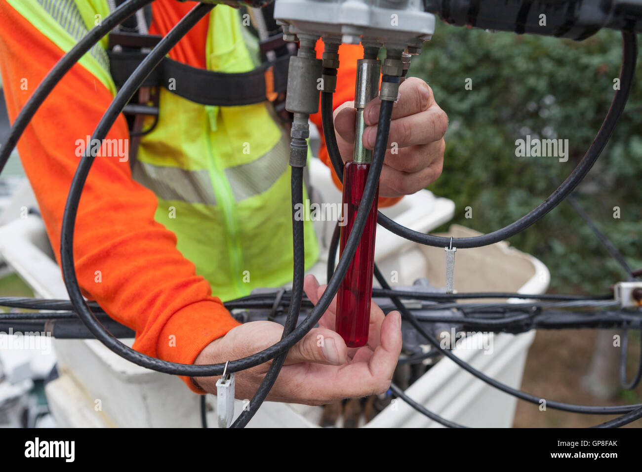 Holding human hand expertise technology bolt hires stock photography