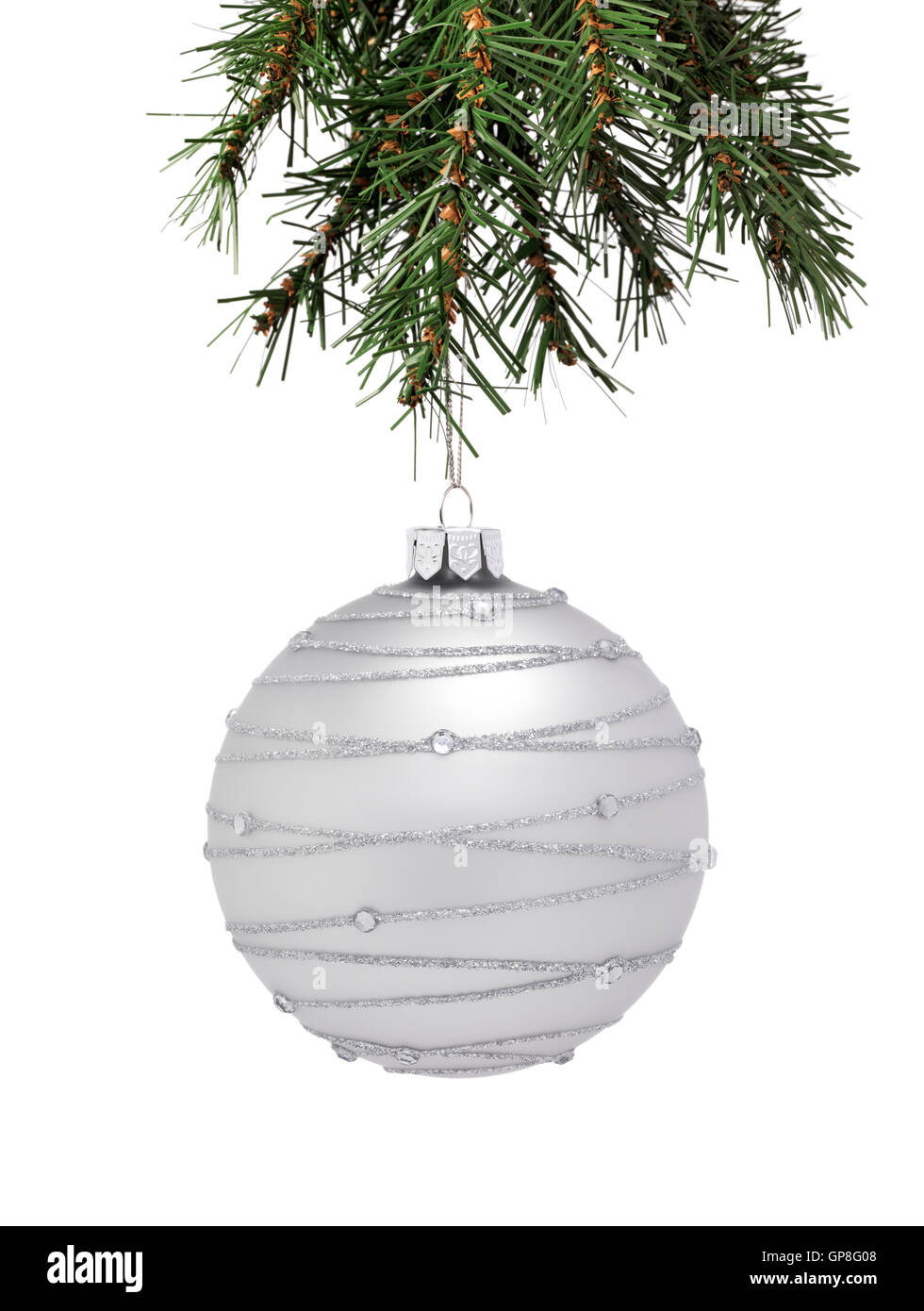 White bauble tree hi-res stock photography and images - Alamy