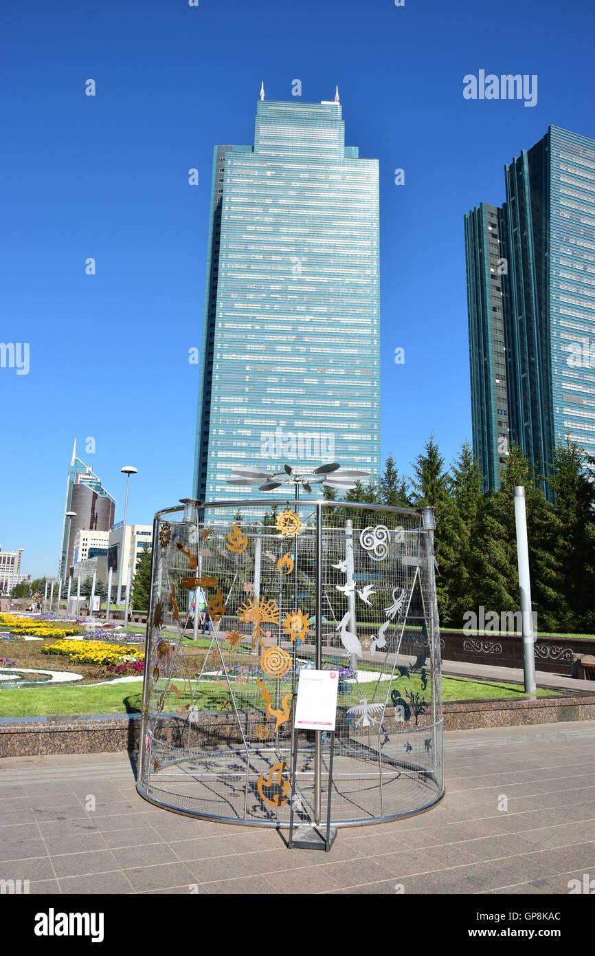 Astana Art Fest 2016 Human Energy for Expo 2017 in Astana, Kazakhstan, in summer 2016 Stock Photo