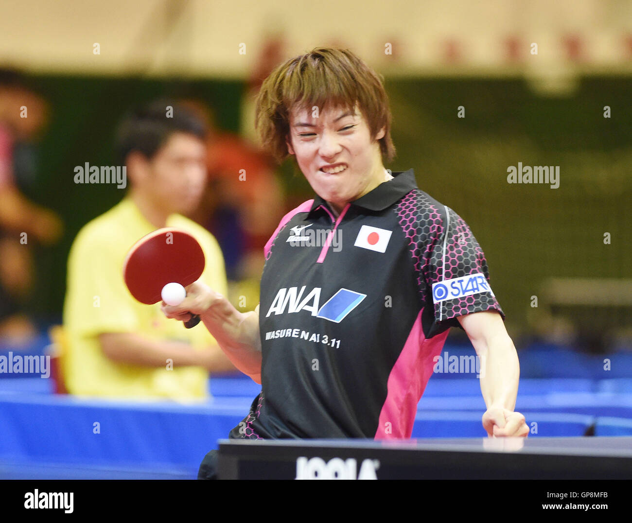 Olomouc, Czech Republic. 02nd Sep, 2016. Japanese table tennis player