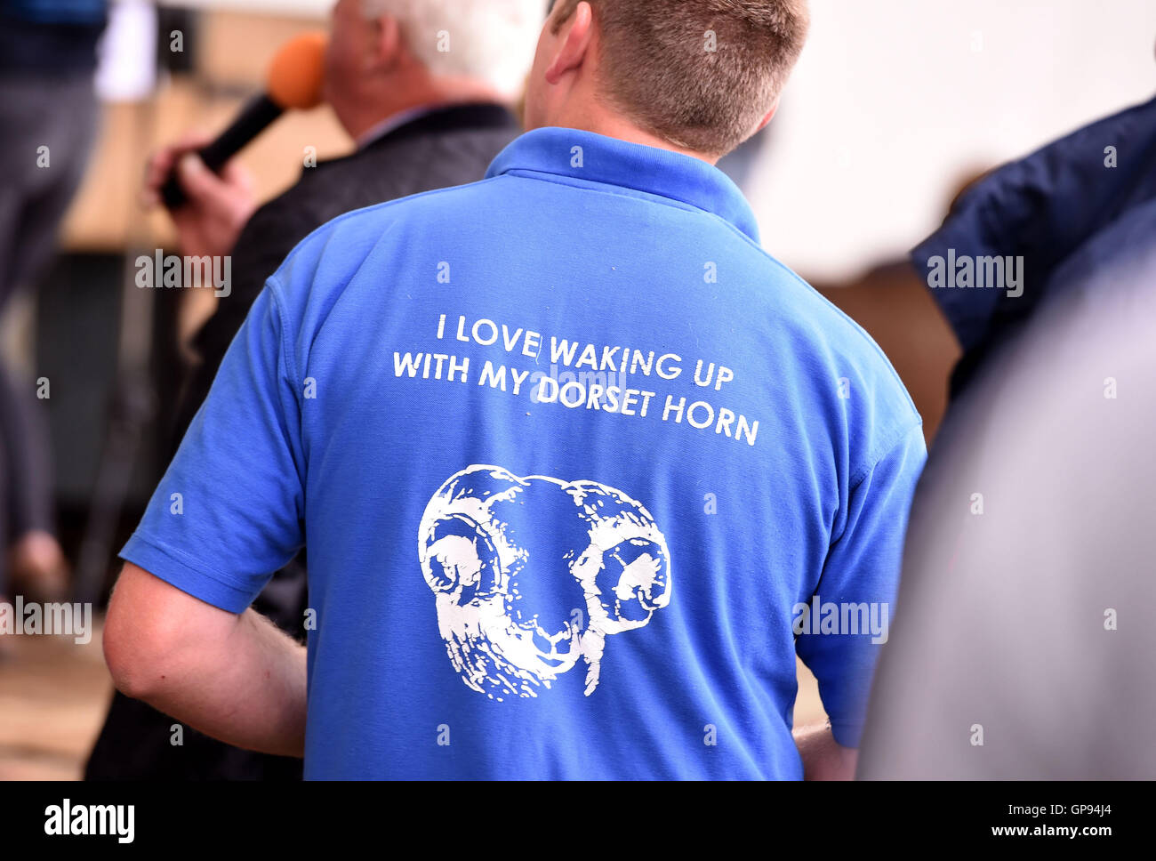Dorchester, Dorset, UK. 03rd Sep, 2016. Funny T-shirt Credit:  Dorset Media Service/Alamy Live News Stock Photo