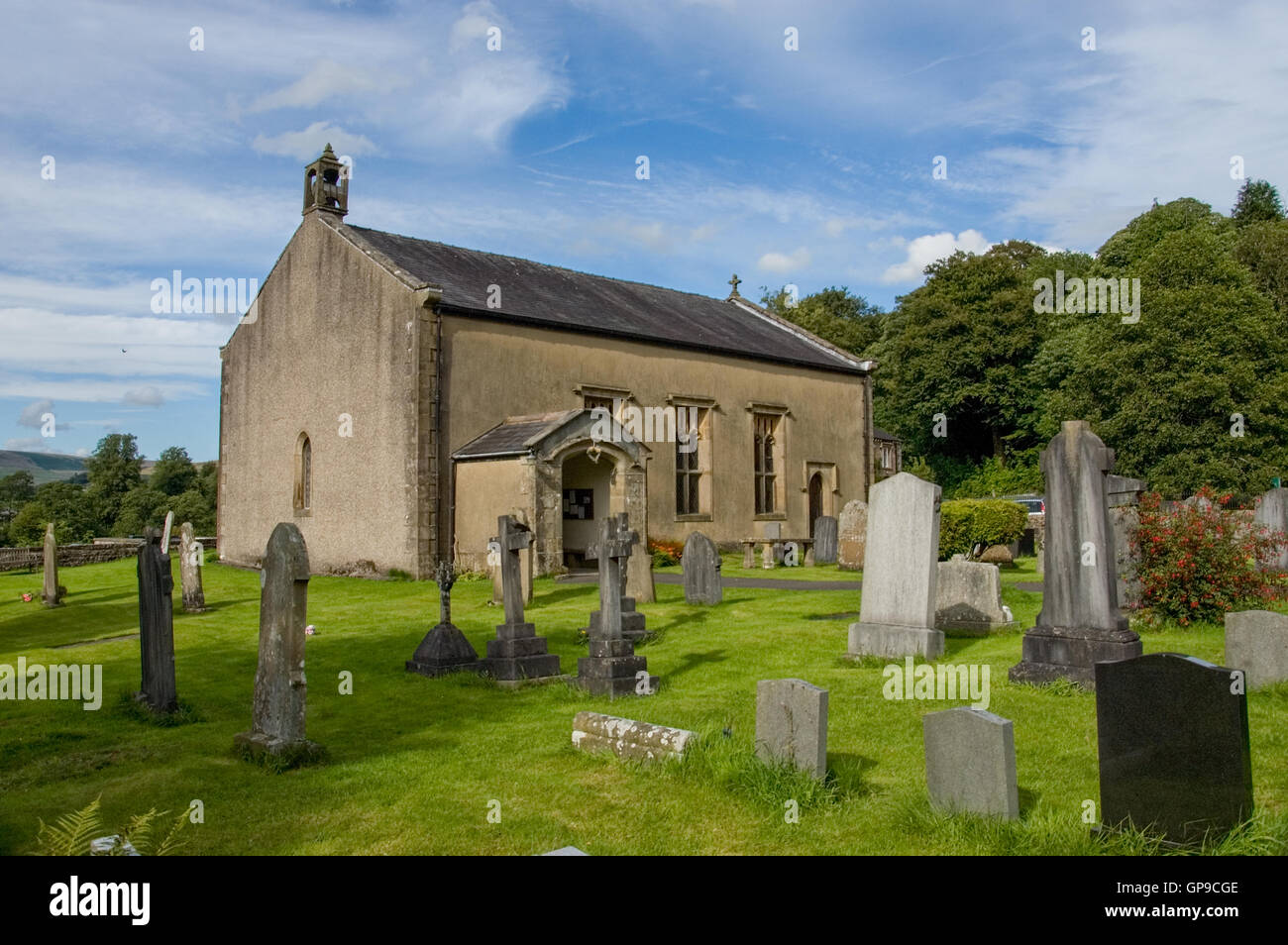 The Parish Church of St.Michael at Whitewell in The Forest of Bowland Stock Photo