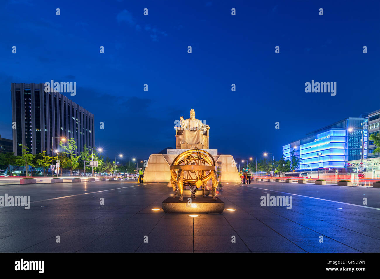 Korea,sejong statue in seoul city, south korea Stock Photo Alamy
